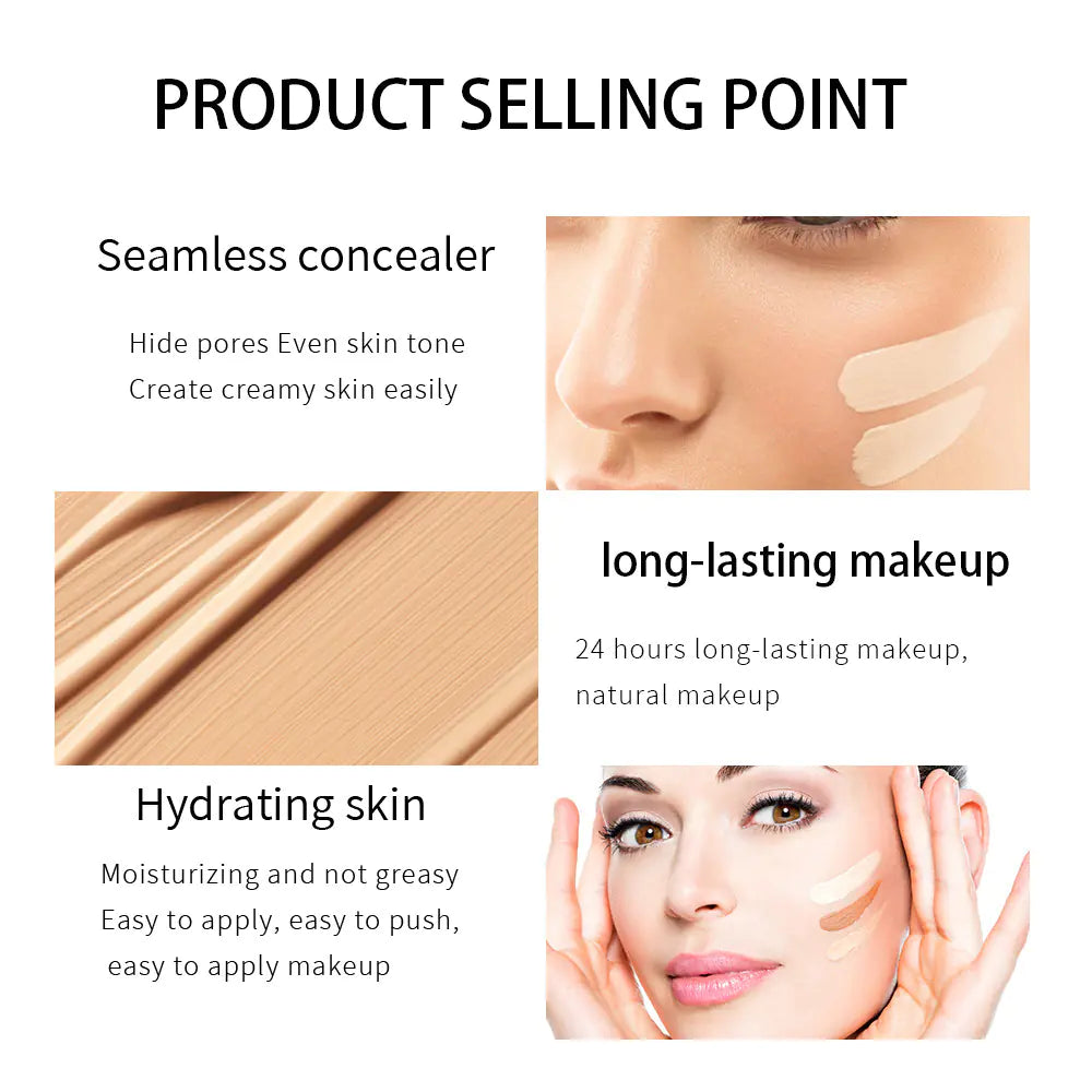 1pc Crema de Maquillaje de Control de Aceite SHCOETY Base Líquida