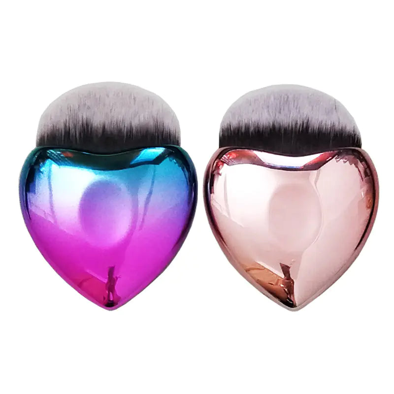 Brochas de Maquillaje en Forma de Corazón, Brocha para Base y Rubor