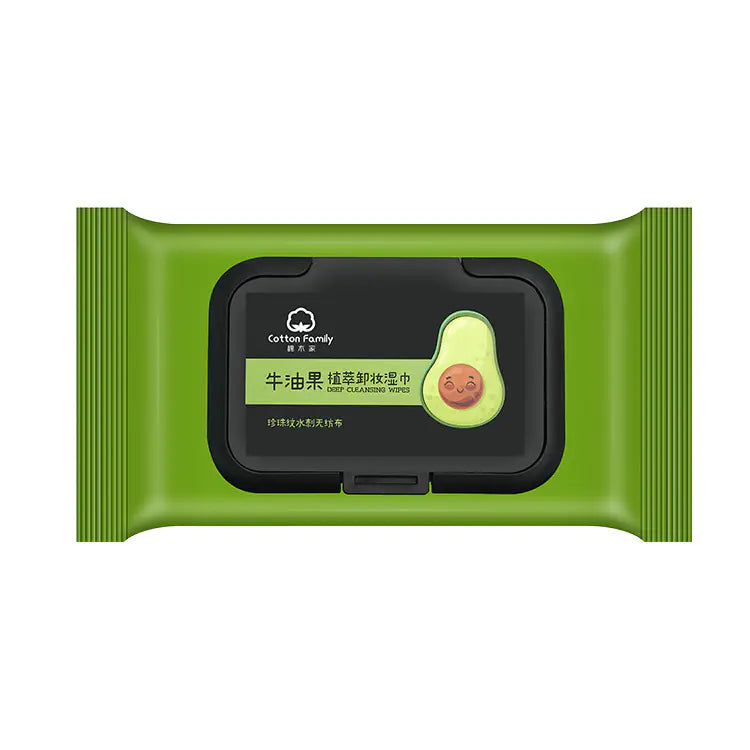 Toallitas desmaquillantes de aguacate - Paquete individual portátil