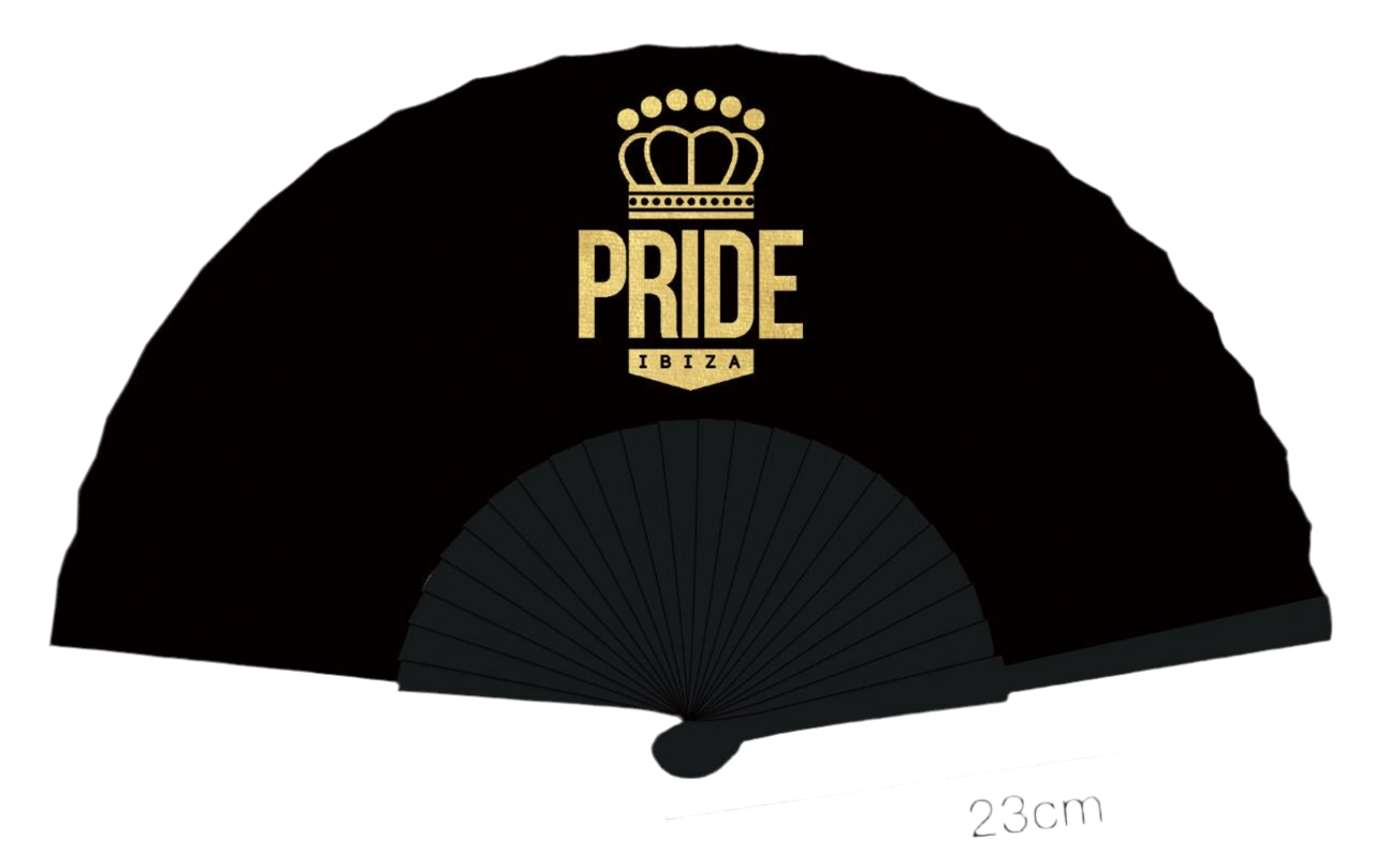 Pride Ibiza Black 23cm fan-0