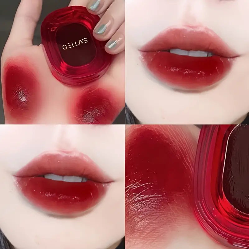 Set de maquillaje con pintalabios y brillo de labios de larga duración en 6 colores.