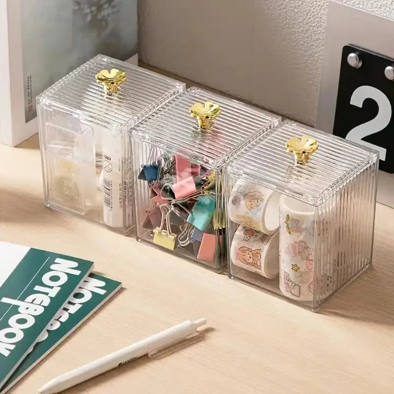 Caja de Almacenamiento Cosmético Transparente para Maquillaje y Joyería