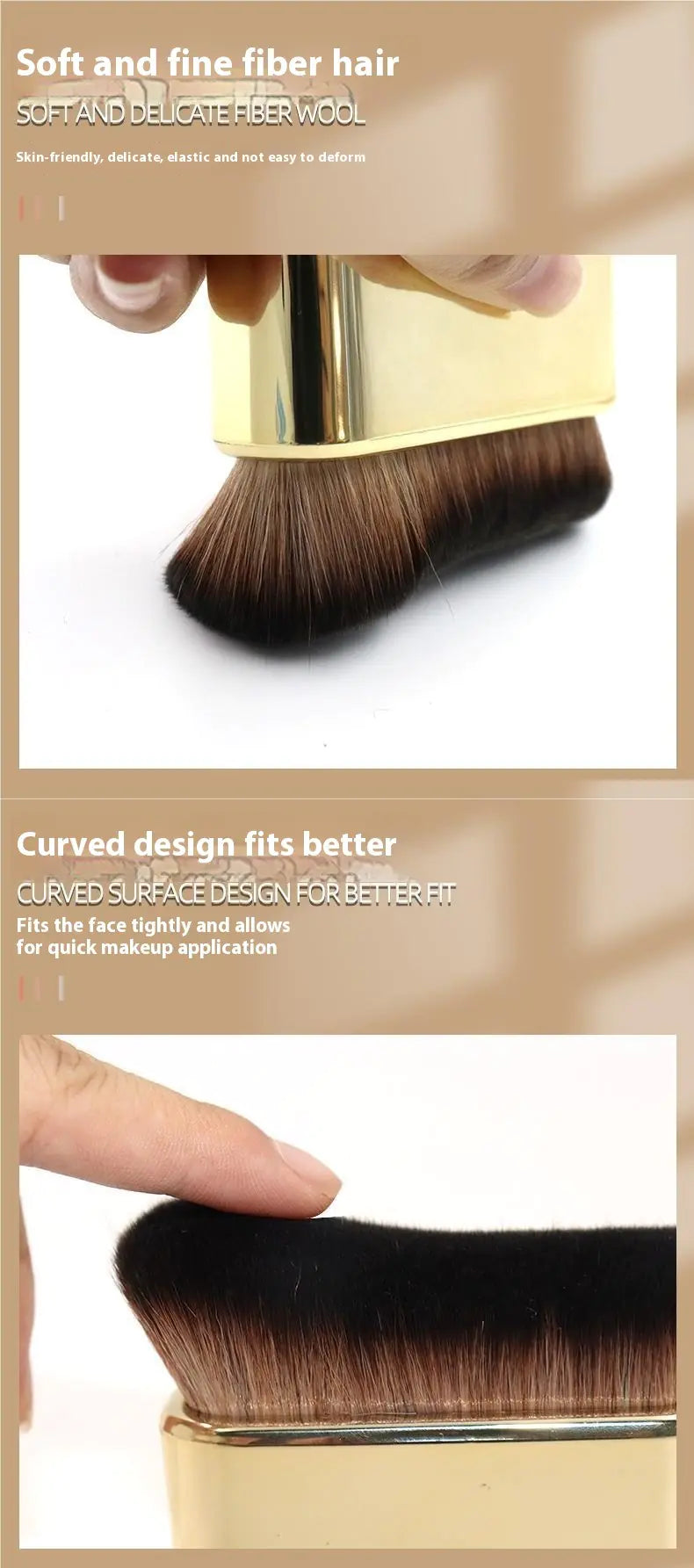 Brocha Grande de Maquillaje para Base y Cuerpo Wave