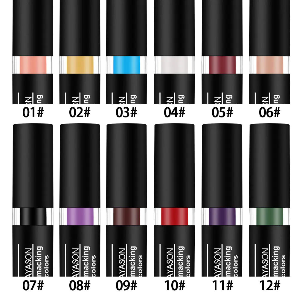 1 unidad Lápiz de labios retro creativo para maquillaje