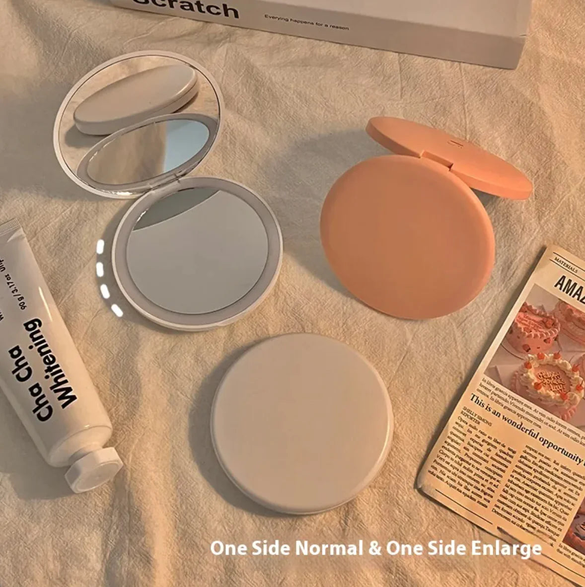 Caja de Maquillaje LED con Espejo