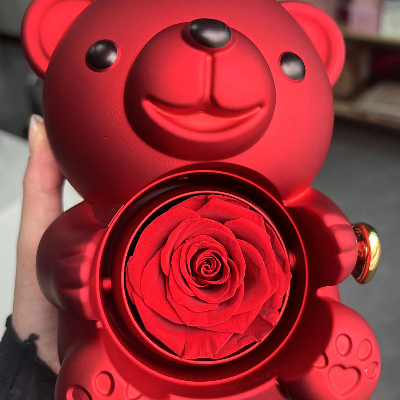 Caja de Joyería Oso Rosa