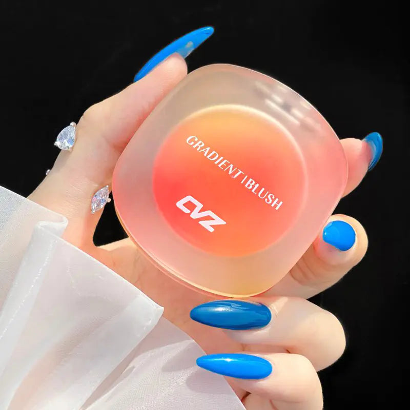 Rubor Gradiente de Tres Colores para un Look Natural