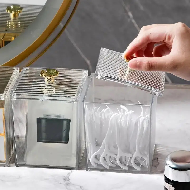 Caja de Almacenamiento Cosmético Transparente para Maquillaje y Joyería