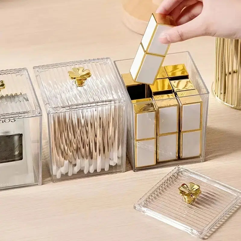 Caja de Almacenamiento Cosmético Transparente para Maquillaje y Joyería