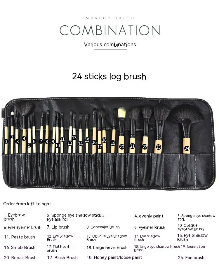Set de 24 Pinceles de Maquillaje Profesionales