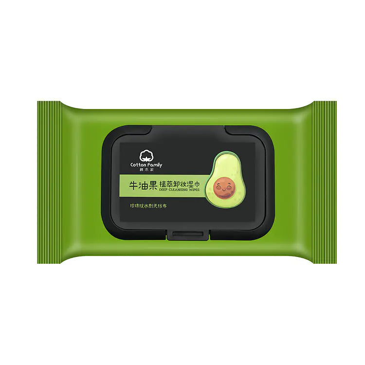 Toallitas desmaquillantes de aguacate - Paquete individual portátil