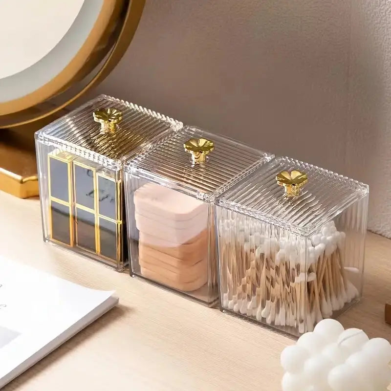 Caja de Almacenamiento Cosmético Transparente para Maquillaje y Joyería