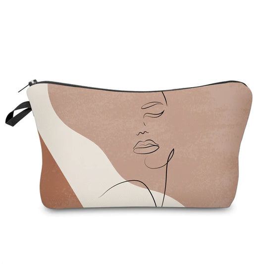 Bolso de Maquillaje Portátil de Viaje con Figura Gráfica para Mujeres