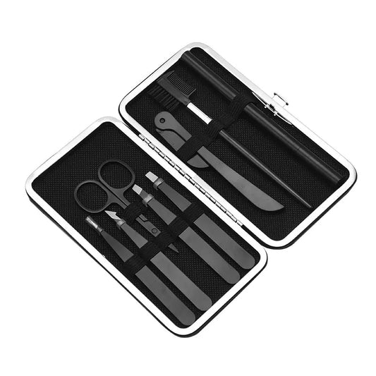 Set de Herramientas Profesionales para Cejas y Maquillaje de 9 Piezas