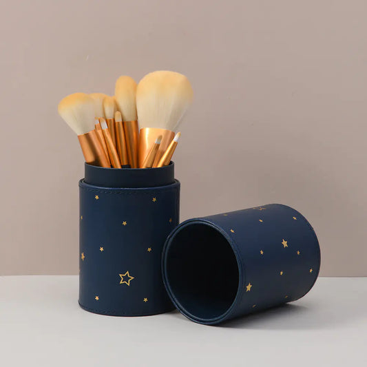 Set de 12 brochas de maquillaje con soporte