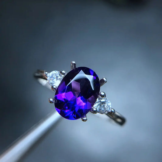 Anillo Ajustable de Amatista