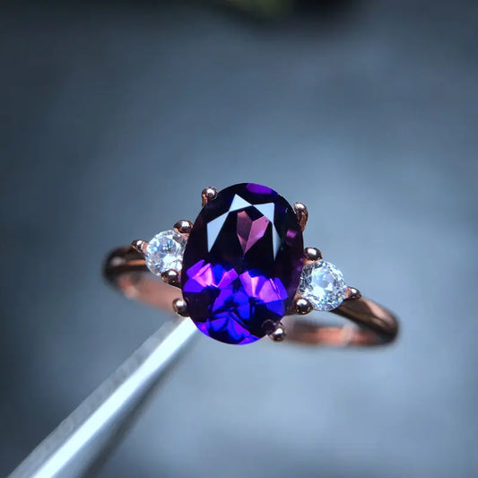Anillo Ajustable de Amatista